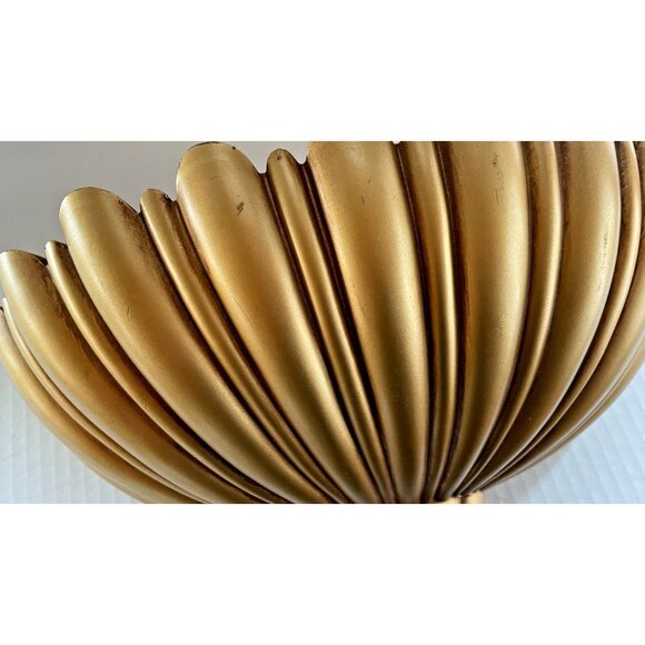 Mid Century Syroco Gold Tone Wall Pocket Planter #4246 Vintage 1962 Issue - Picture 2 of 10